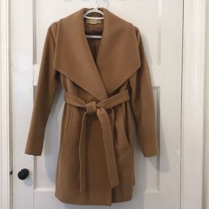 Michael Kors camel wrap coat